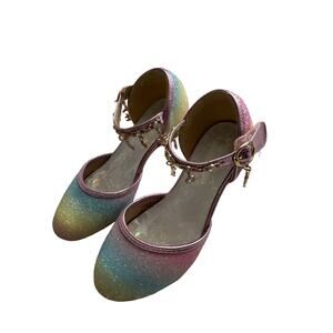 Girls' Sandals Colorful Princess Shoes, Children's Dance Party High Heels